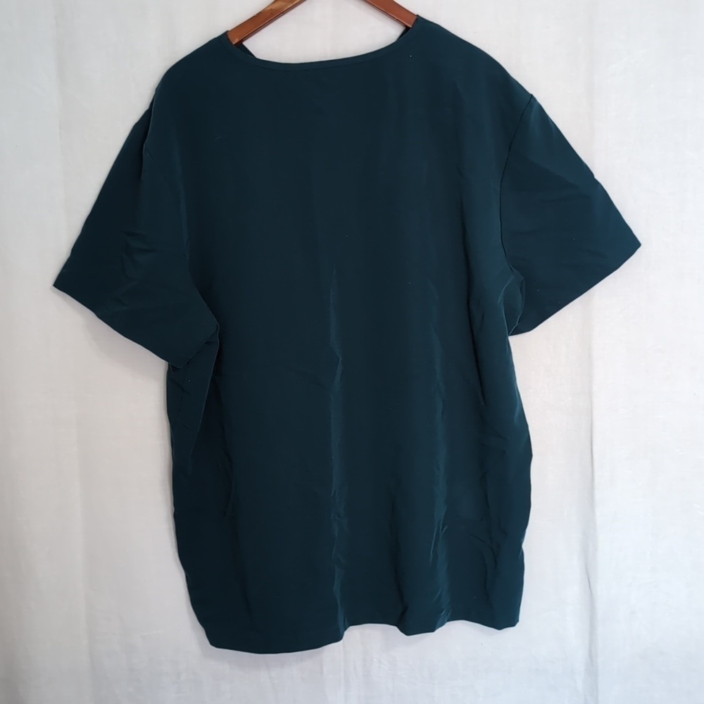 Jaanuu Dark Teal The Niels Holmes Every Day 1 Pocket Scrub Top Size 3x - Picture 4 of 4